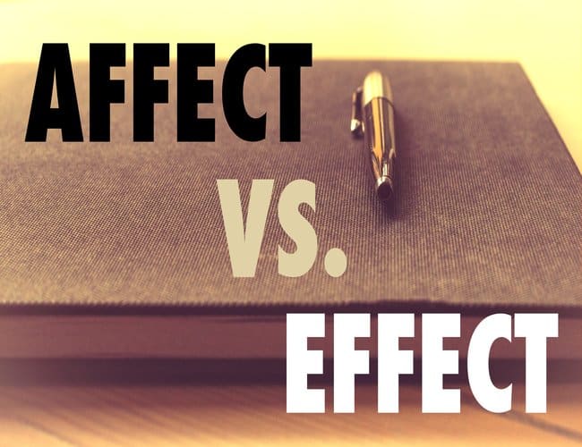 Grammar Help: Affect Versus Effect