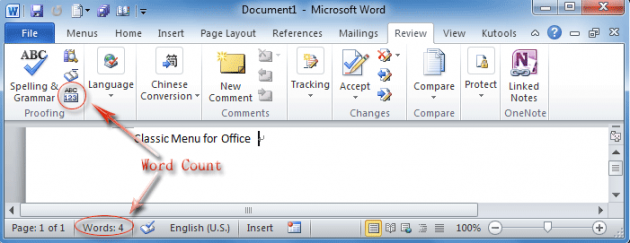 Count Words Microsoft Word