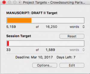 Scrivener: Project targets